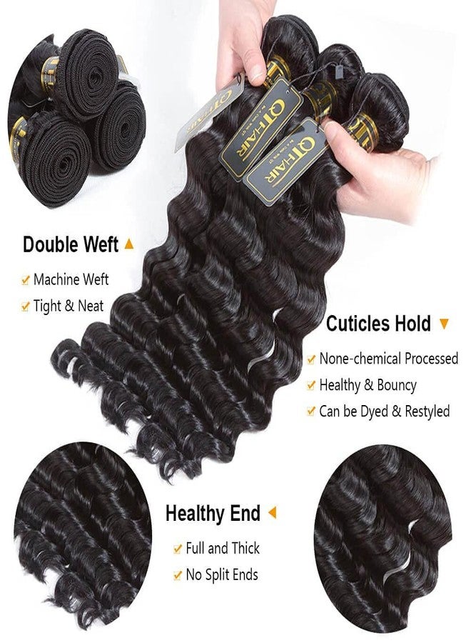 QTHAIR 18A Loose Deep Wave Bundles Human Hair 12 14 16 inch Loose Deep Curly Human Hair Bundles 100% Virgin Hair Bundles 300g Natural Color Double Weft for Black Women - Image 4